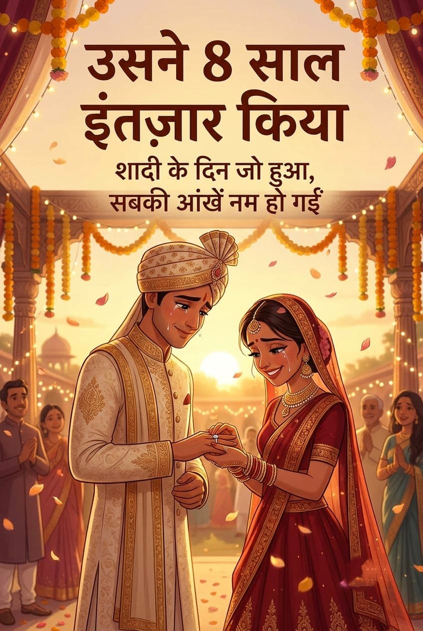 उसने 8 साल इंतज़ार किया उससे शादी करने के लिए शादी के दिन जो हुआ, सबकी आंखें नम हो गईं